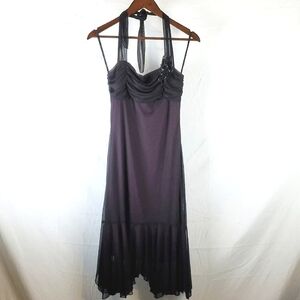 Y2K XOXO Whimsigoth Fairycore Halterneck Midi Dress‎